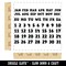 Perpetual Calendar Date Fill-In with Days of the Week Month Square Rubber Stamp for Stamping Crafting